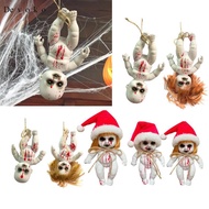 [Devoko] Haunted Doll Creepy Doll Scary Doll Animated Doll Durable PVC Construction Distinct Bloodst