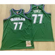 Dense embroidery basketball jersey Mavericks Jersey with LOGO Vest Doncic Irving Rodman