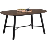 HAROLD 160x95CM Oval Shaped Dining Table-Cocoa