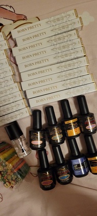 BORN PRETTY  water color，BIO Seaweed gel 美甲gel指甲油