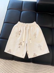 Chrome hearts 系列提花牛仔短褲
