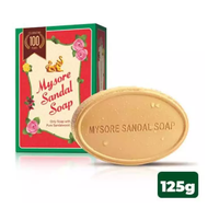 Mysore Sandal Soap สบู่ผิวหอม ลดกลิ่นตัว สบู่อินเดีย สบู่น้ำมันไม้จันทน์ 125g(new packing march 2022