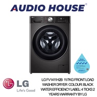 LG FV1411H2B  11/7KG FRONT LOAD WASHER DRYER  COLOUR: BLACK  WATER EFFICIENCY LABEL: 4 TICKS 2 YEARS