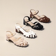 5cm Square Sole Knitted Sandals H417