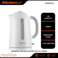 Kenwood Cordless Electric Kettle JKP220 1.6L Jug 1.6 liter 2200W Portable 360 Degrees Base - White