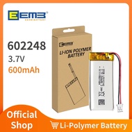 EEMB 1~10PCS 602248 3.7V Battery 600mAh Rechargeable Lithium Polymer Battery  for Sena SMH10 Bluetoo