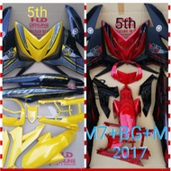 YAMAHA Y15ZR V1 V2 STD DESIGN 5TH BODY COVER SET WITH SIAP STICKER TANAM 2K CLEAR - HLD -RM7+BG+MB /