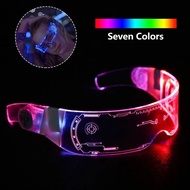 Cermin Mata Led Luminous Glasses Led Glasses Futuristic Electronic Visor Glasses Light Up Glasses