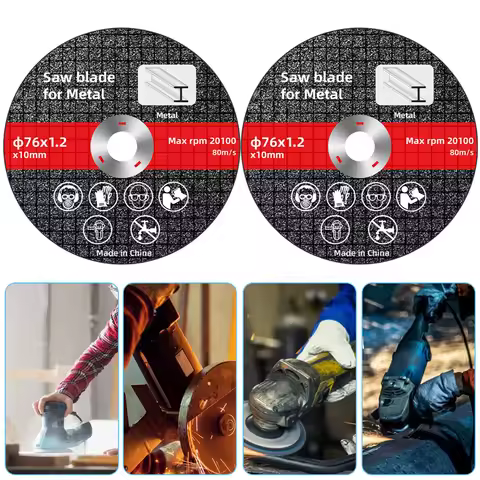 1/10PCS 76mm Metal Cutting Discs High Hardness Electric Cutting Disc Cut Off Circle Wheels Blades An