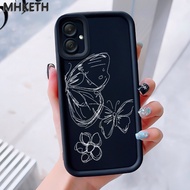 MHKETH Case For Samsung Galaxy A05 M05 F05 A05s Simple Butterfly Phone