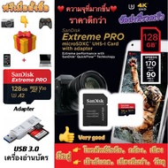 SANDISK Extreme Micro SD card 64GB 128GB 256GB 512GB V30 4K U3 C10 A2 SDcard แท้ Memory card GoPro N