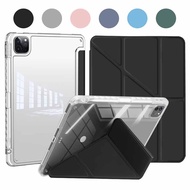 For SAMSUNG Galaxy Tab A11+ Plus A9 Plus 11 inch SM-X236B X310 X316 Fashion Y-shaped Multi-fold Tran