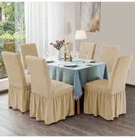1 Piece Bubble Lattice Elastic Chair Covers Office Chair Cover With Back Spandex Chair Covers For Kitchen/Dining Room