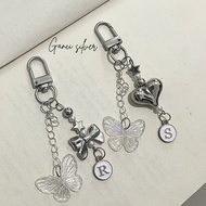 GANTUNGAN Keychan Initial Letter Bag Keychain