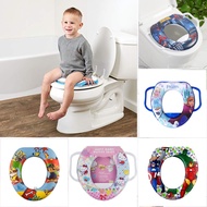 Soft Seat Baby Potty Toddler Toilet Training Kids Tempat Duduk Tandas Budak Dengan Pemegang Self Toilet Learn Seat Soft