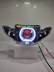 LAMPU DEPAN LED PROJI BILED VEGA R NEW SEMI ALA BILED