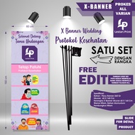 X HEALTH PROTOCOL BANNER WEDDING/S WEDDING/S COVID 19/S CORONA/S HEALTH PROTOCOL BANNER/S