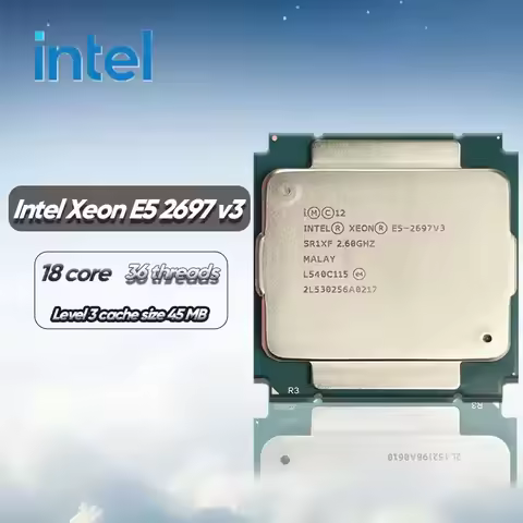 Intel Xeon E5-2697 v3 E5 2697 v3 E5 2697v3 2.6 GHz Used Fourteen Cores Twenty-eight Threads 35M 145W