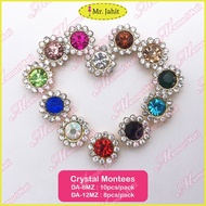 Sew-On Crystal Montees DA-8MZ (10pcs/pack) & DA-12MZ (8pcs/pack) / 12 warna
