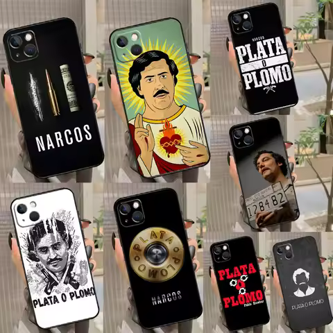 Plata O Plomo Narcos Pablo Escobar Case For iPhone 11 12 13 14 15 16 Pro Max XS X XR Plus 12 13 mini
