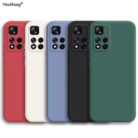 For Redmi Note 11S 5G Case For Xiaomi Redmi Note 11S 5G Cover Liquid Silicone Soft Phone Bumper Redm
