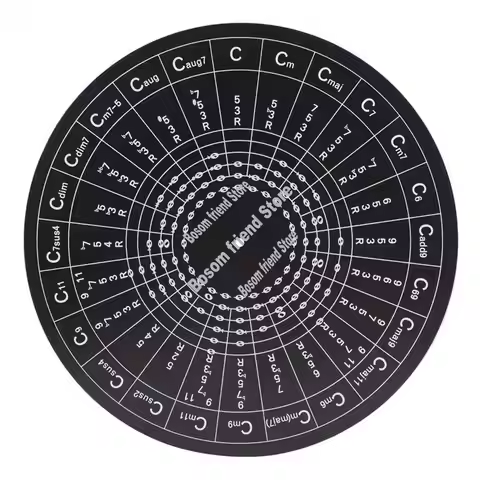 Guitar Circle Of Fifths Wheel Guitar Chord Wheel Musical Chord Wheel For Musicians Guitar Accessorie