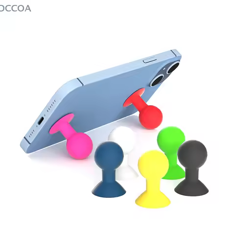 Colorful Universal Phone Holder Stander Monopod Mobile Phone Silicone Rubber Octopus Sucker Ball Sta