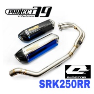 Project79 Exhaust QJMOTOR SRK250RR Full System Piping Manifold Stainless Steel Ekzos Muffler Motor A