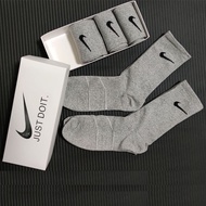 5 pair Boxed Men's and women's socks summer thin section middle and high tube sports low tube pure c