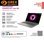 Lenovo LOQ 15ARP10E 83S00044MJ LAPTOP (AMD Ryzen 7 7735HS, 16GB, 512GB, 15.6" FHD, RTX 4050 6GB, OFF