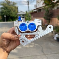 ⚡ปั้ม8.1CNC+ผ้าเบรคทองแดง✅งานCNCพร้อมขาจับแถมน็อต W125R/S/บังลม/W110i/LED/W125LED/Sonic/FINOจานเดิม/