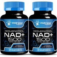 WELLNESS LABSRX NAD Supplement, 1500mg - Liposomal NAD+ Supplement with Resveratrol, NAD Plus Boosti