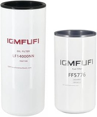 FF5776 Fuel Filter & LF14000NN Oil/Lube Filter Kit for Diesel Engine.