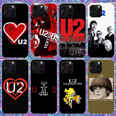 Band U-U2 Rock Phone Case For iPhone 17 Air 16 15 Pro Max 14 Plus 13 Mini 12 11 Cover 7 8 SE Silicon
