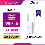 TP-LINK RE705X AX3000 ( 2.4Ghz + 5Ghz ) OneMesh Gigabit Repeater WiFi 6 Wireless Range Extender / Re