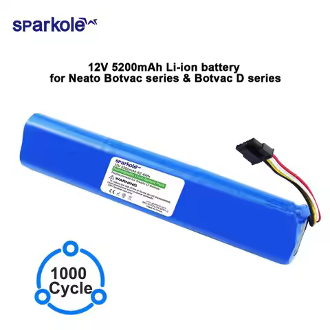 Sparkole Upgrade 12V 5200mAh Li-ion Battery For Neato BotVac D Series 70e 75 80 85 D75 D85 Vacuum Cl