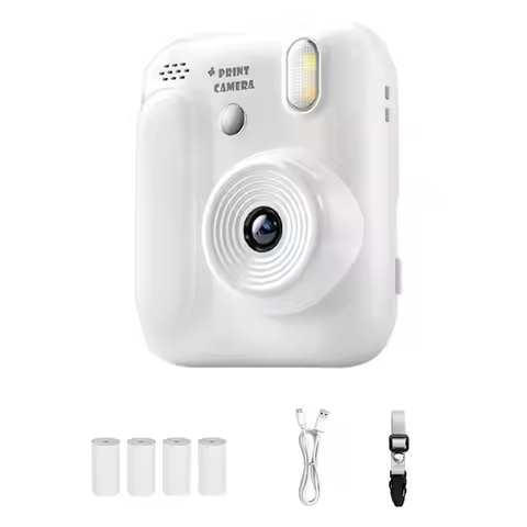 XB-Kids Gift 1080P Thermal Print Instant Camera 5 Color Printing Photo Video Game Recording Camera F