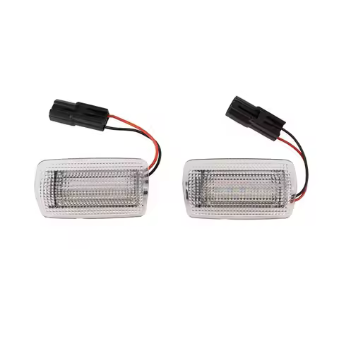 Authentic 2Pcs White Red Car Led Door Courtesy Light For Toyota Wish Prius Camry Alphard