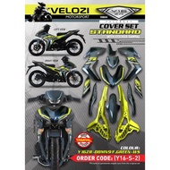 Y16 COVERSET Y16ZR DBNM9 F GREEN GREY HIJAU Y16-S-2 ORIGINAL VELOZI YAMAHA SIAP TAMPAL READY STOK NE