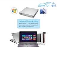 USB 2.0บางเฉียบภายนอก DVD RW CD Writer ไดรฟ์เครื่องเขียนเครื่องเล่นอ่านออปติคัลไดรฟ์