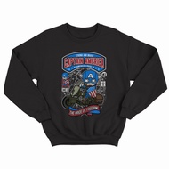 CAPTAIN AMERICA MOTORCYCLE SWEATER JACKET JUMBO SIZEBIG