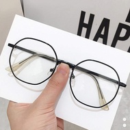 แว่นสายตาสั้นสำหรับผู้ชายผู้หญิงกรอบแว่นตาโลหะที่มีองศาป้องกันสีฟ้าแว่นสายตาเลนส์สำรององศา0 ~ 600 PTQ