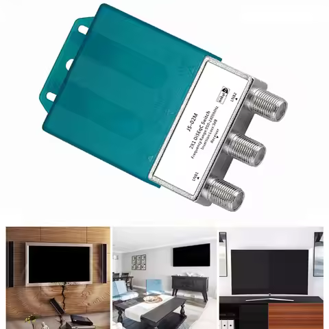 950-2400MH TV Waterproof DS-04M Satellite 2x1 DiSEqC Switch Antenna FTA Dish Flat LNB Multiswitch Fo