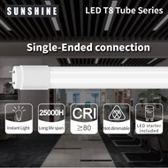 SUNSHINE (Single-ended connection) LED T8 Tube 9W / 12W / 18W G13 fitting base 2 3 4 Feet