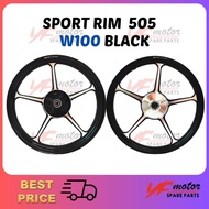 [S59] SPORT RIM 505 W100 BLACK