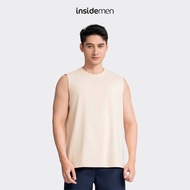 INSIDEMEN Men's Loose Cotton Tanktop ITL013AZ