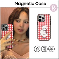 CASETi BLACKPINK LISA LALISA Kitten Ribbon Hard Plastic Acrylic Case Cover For iPhone 16 11 12 13 14