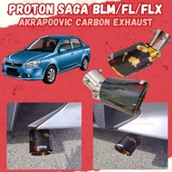 Proton Saga BLM/FLX/FL Akrapovic Muffler Exhaust Carbon Fiber Stainless Steel Tip Exhaust Tailpipe E