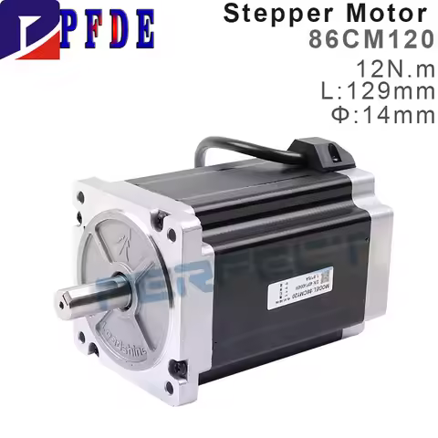 86CM120 Leadshine NEMA 34 Stepper Motor with 12N.m (1700 Oz-in) Holding Torque 2 Phase Step Motor 4 