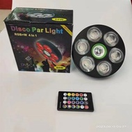 "MJ Z&C " ( RGB+W ) 4 in1 DISCO PAR LIGHT MUSIC LIGHT W/ REMOTE CONTROL 60W GOOD FOR ANY OCCASION